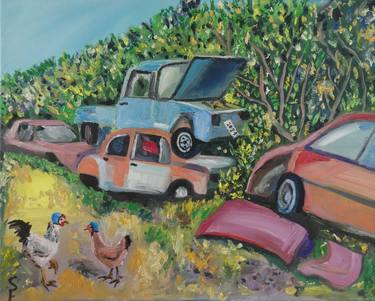 Print of Fine Art Automobile Paintings by Sofia Gasviani