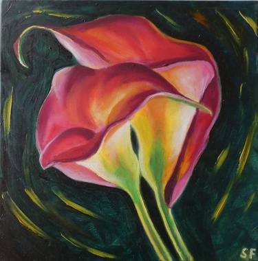 Print of Fine Art Floral Paintings by Sofia Gasviani