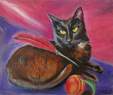 Original Fine Art Cats Paintings by Sofia Gasviani