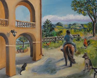 Original Rural life Paintings by Sofia Gasviani