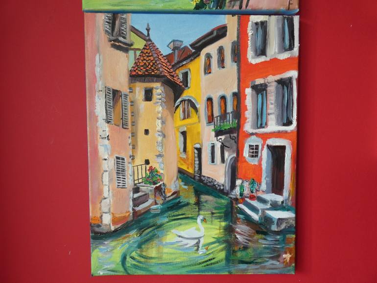 Original Contemporary Architecture Painting by Sofia Gasviani