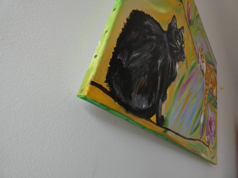 Original Cats Painting by Sofia Gasviani