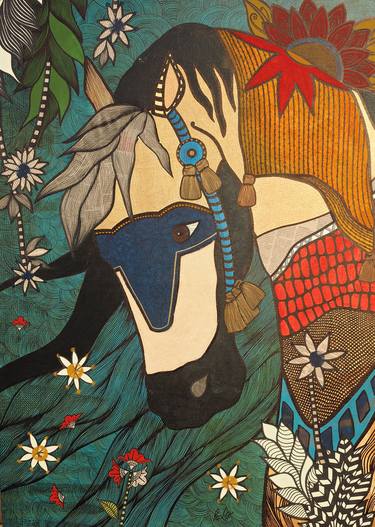 Original Horse Paintings by Paola Moscatelli