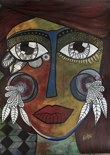 Print of Surrealism Women Paintings by Paola Moscatelli