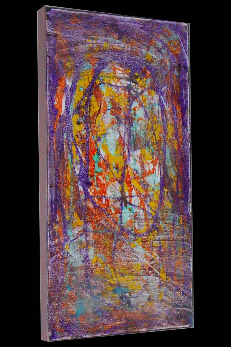 Original Abstract Expressionism Abstract Painting by Eb Artist
