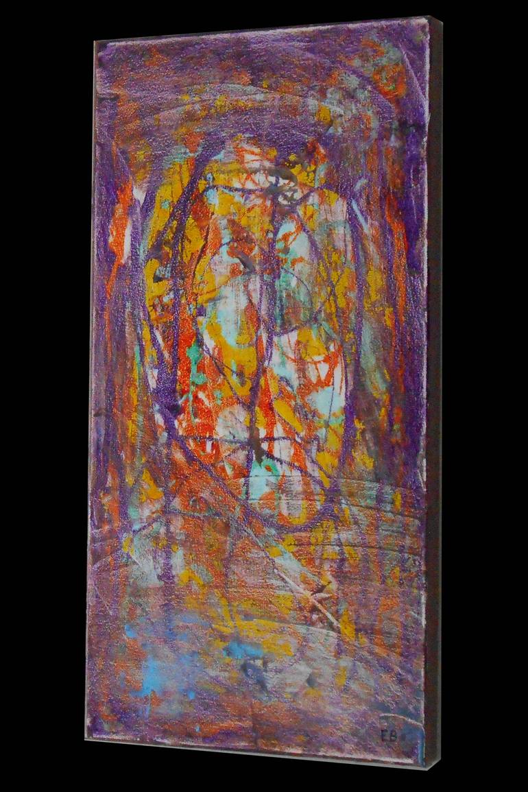 Original Abstract Expressionism Abstract Painting by Eb Artist