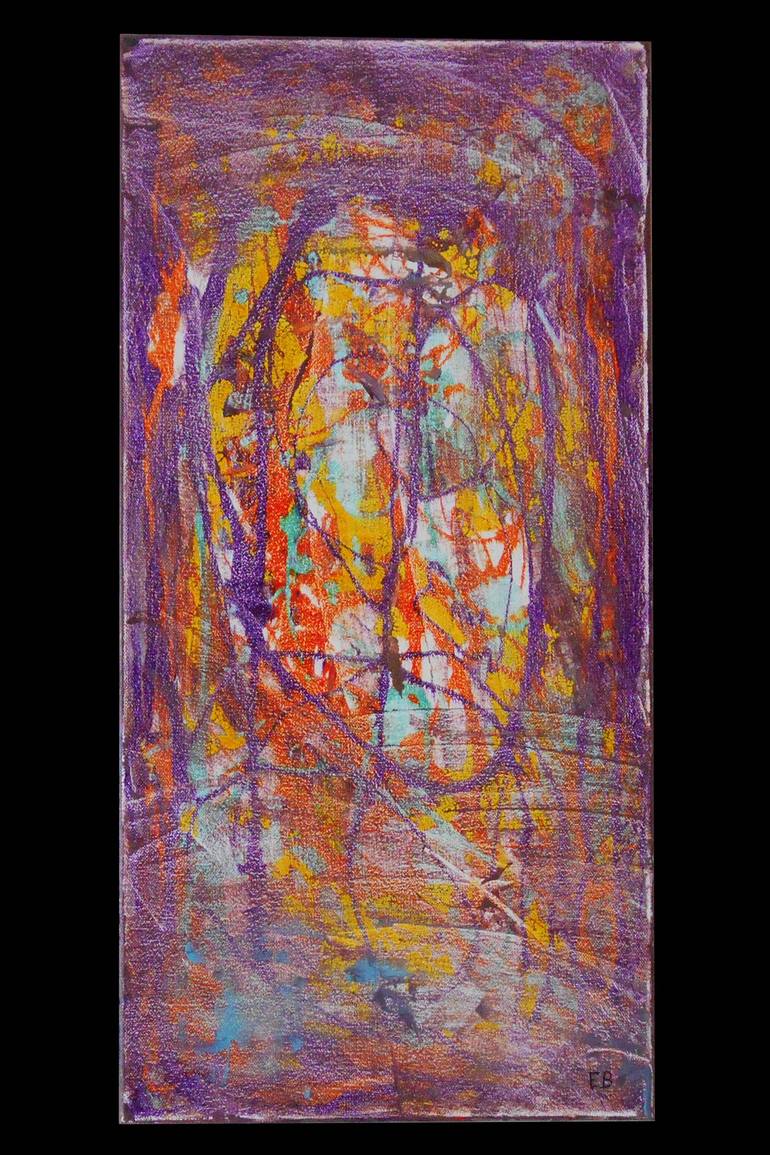 Original Abstract Expressionism Abstract Painting by Eb Artist
