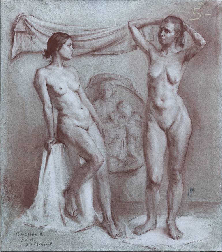 nude model drawing