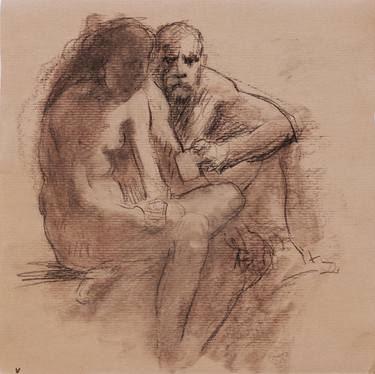 Original Nude Drawings by Mikhail Solovev