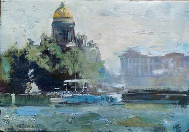 Original Landscape Painting by Mikhail Solovev