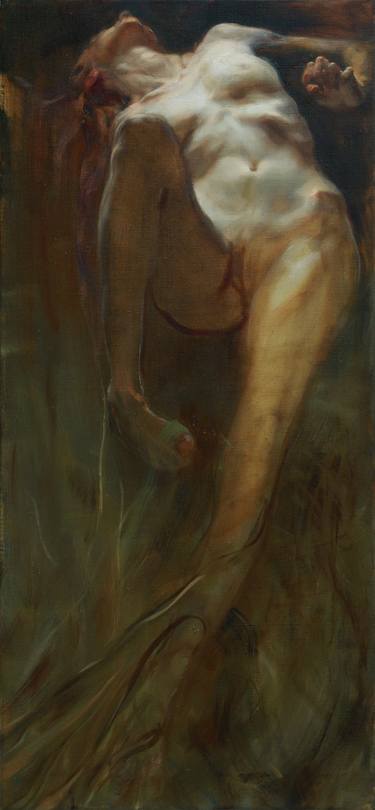 Original Nude Painting by Mikhail Solovev