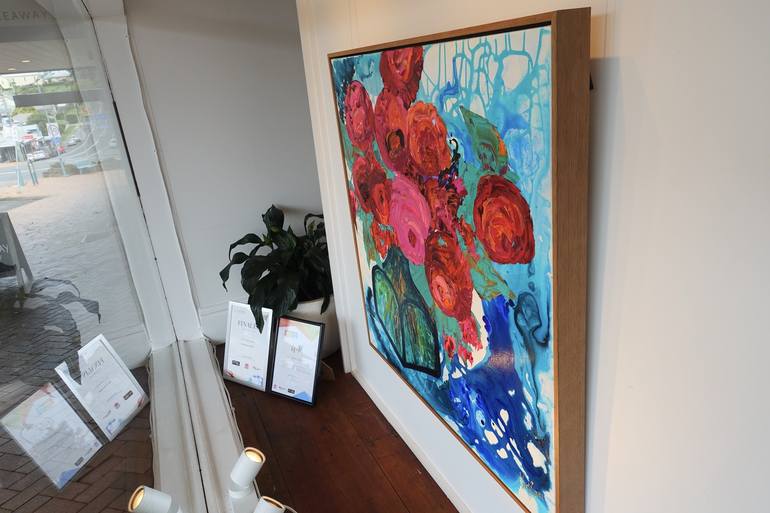 Original Abstract Expressionism Floral Painting by Kerry Bruce Art