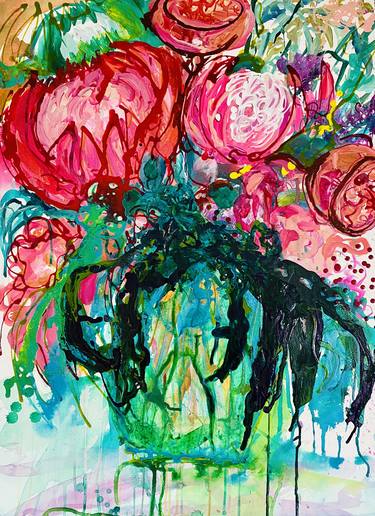 Original Floral Painting by Kerry Bruce Art