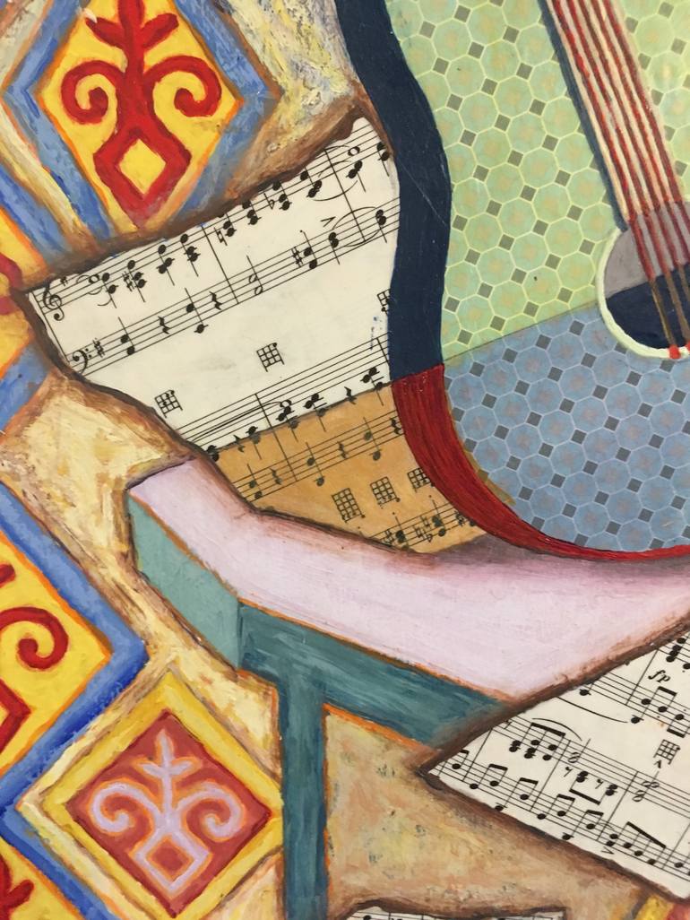 Original Illustration Music Collage by Rachel Hunt Paxton