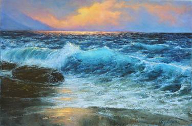 Print of Fine Art Seascape Paintings by Iryna Buivolova