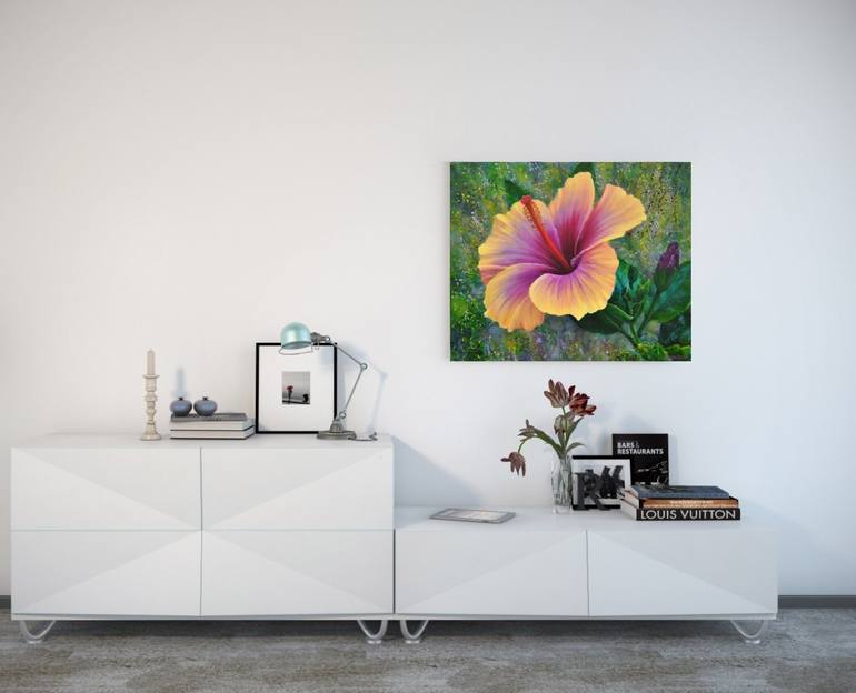 Original Abstract Floral Painting by Iryna Buivolova