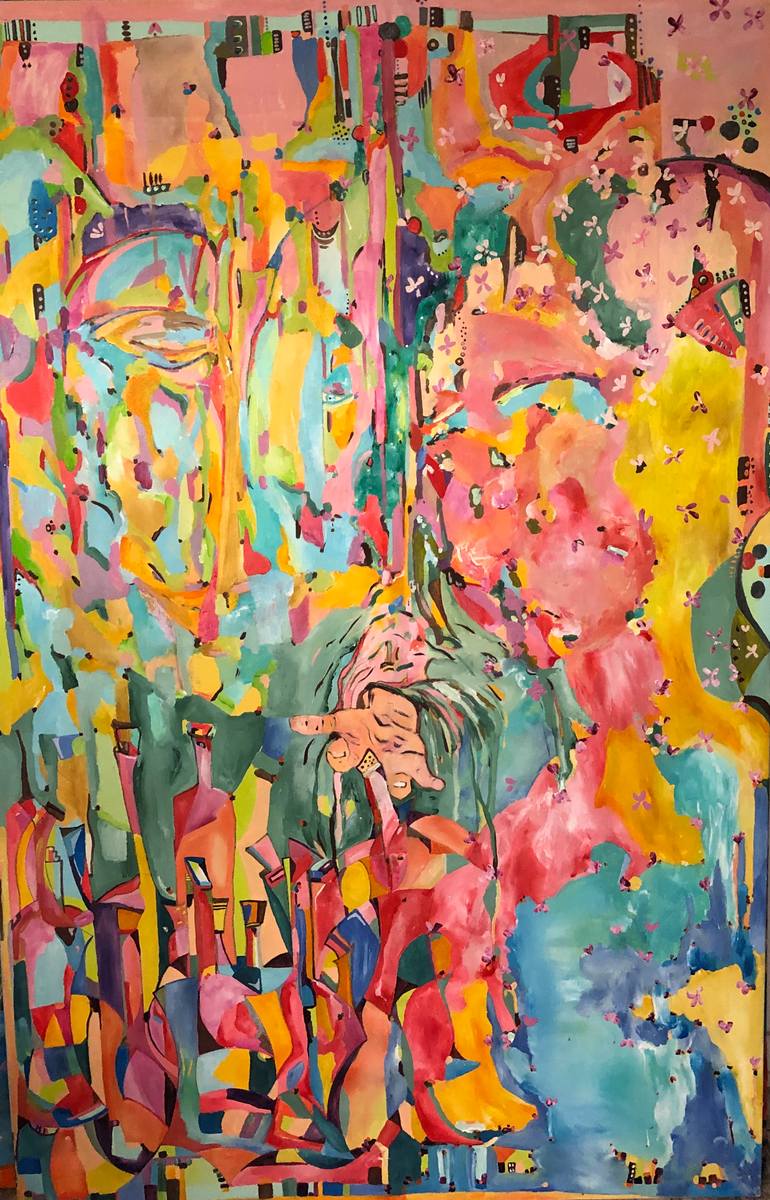 Original Figurative Abstract Painting by Neyla Nachi Bouattour