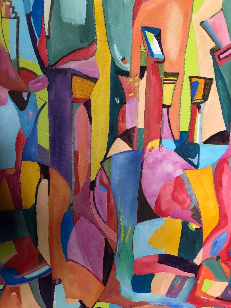 Original Figurative Abstract Painting by Neyla Nachi Bouattour