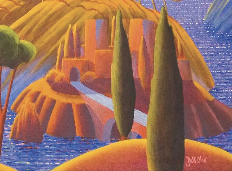 Original Figurative Landscape Painting by Luca Dall'Olio