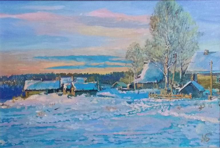 Original Fine Art Landscape Painting by Maksim Bulaev