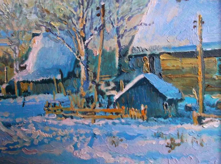 Original Fine Art Landscape Painting by Maksim Bulaev