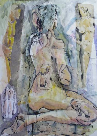 Print of Expressionism Nude Paintings by Denise Allen