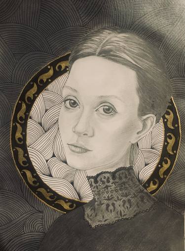 Print of Realism Portrait Drawings by Azad Rustamov