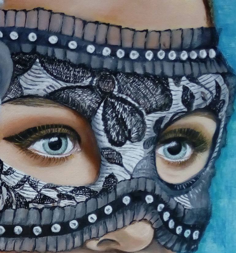 Original Figurative Erotic Painting by Rosa Fernandez