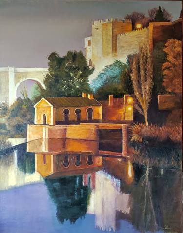 Print of Architecture Paintings by Rosa Fernandez