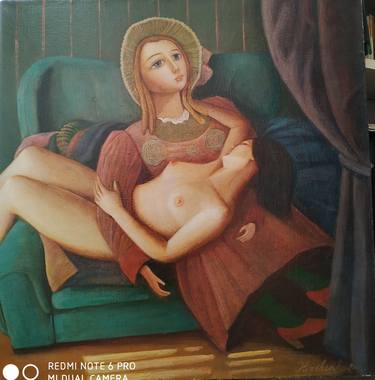 Print of Figurative Nude Paintings by vjaceslav iljasenko