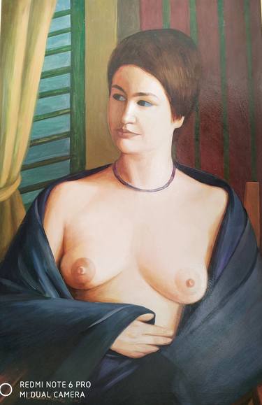 Original Art Deco Nude Paintings by vjaceslav iljasenko