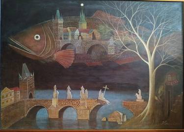 Original Art Deco Classical mythology Paintings by vjaceslav iljasenko