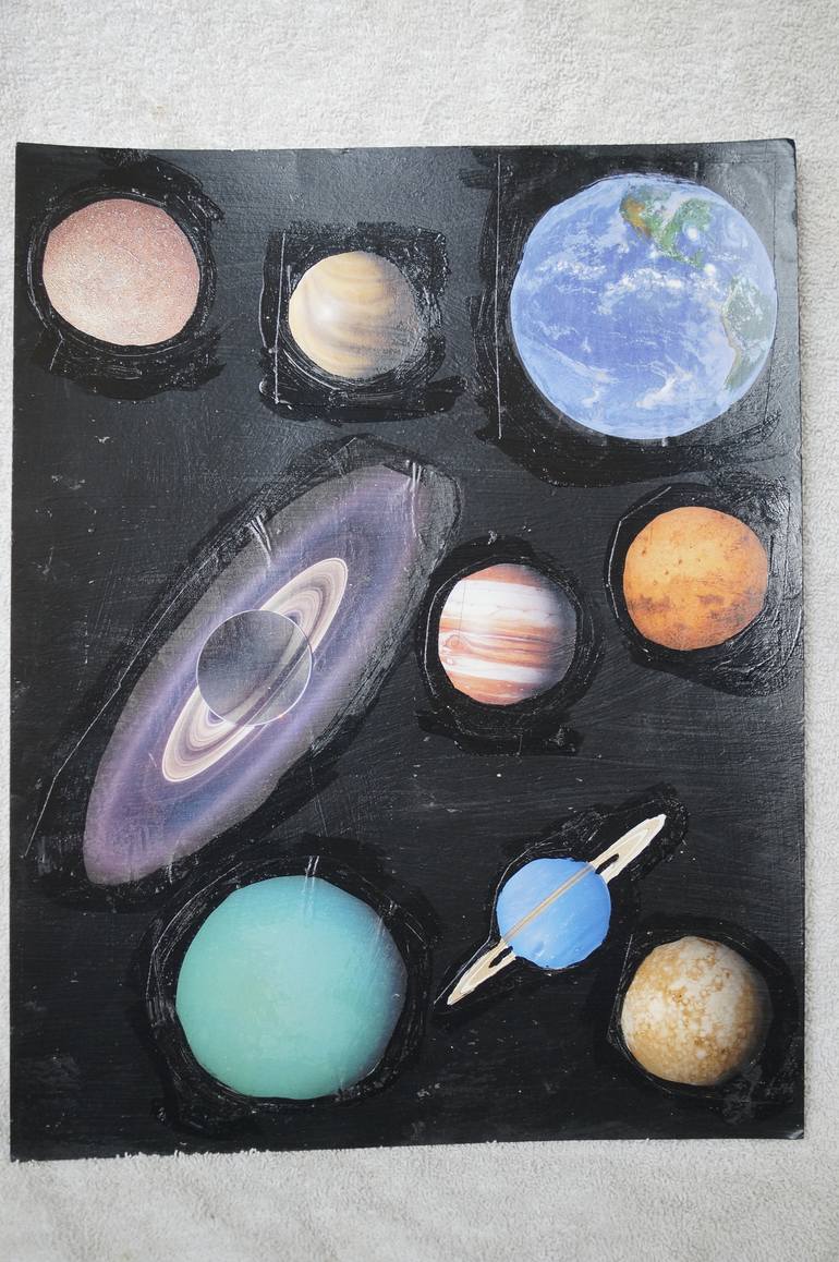 Planets Collage by Kursten Melnick | Saatchi Art