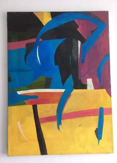 Original Abstract Painting by Karolina Lubaszko