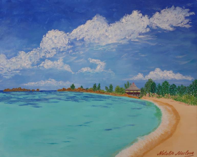 Tropical Paradise Painting By Natalia Maslova Saatchi Art