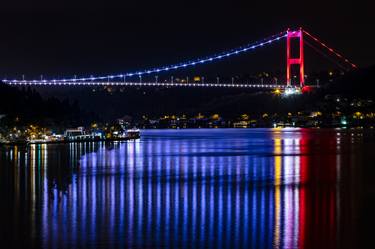 Istanbul: Bridge with Lights on the Water - Limited Edition 1 of 3 thumb