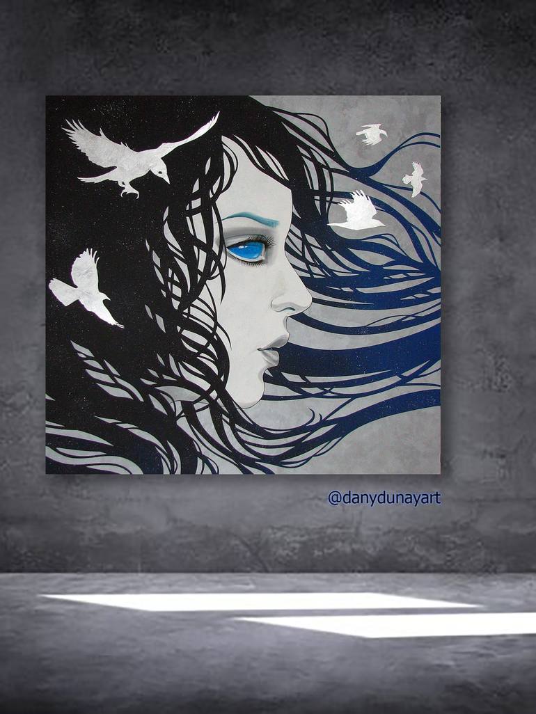 Original Abstract Women Painting by Dany Dunay