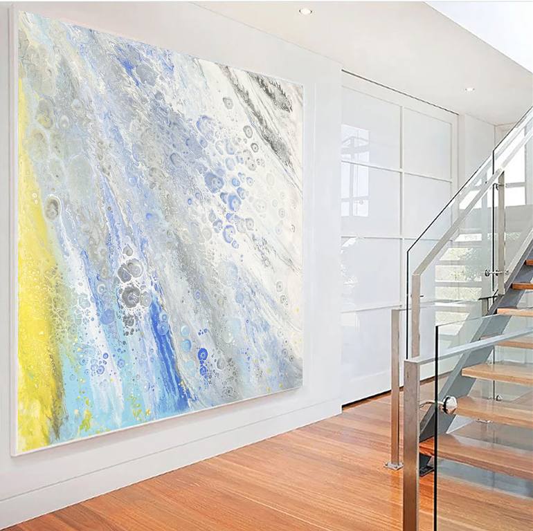 Original Abstract Expressionism Abstract Painting by Alexandra Dobreikin
