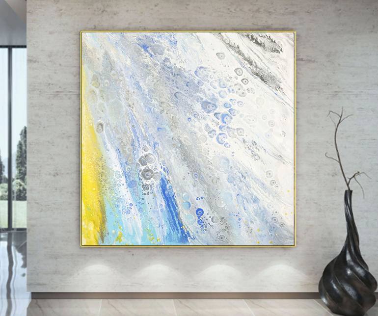 Original Abstract Expressionism Abstract Painting by Alexandra Dobreikin