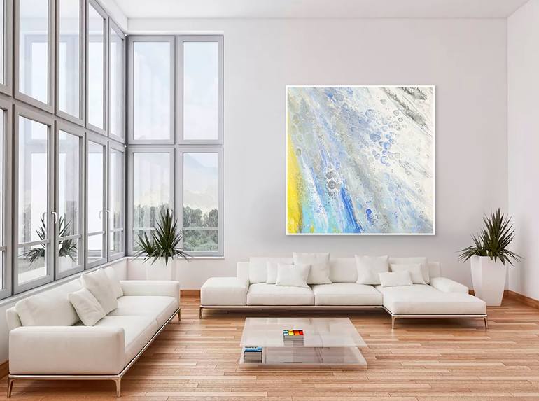 Original Abstract Expressionism Abstract Painting by Alexandra Dobreikin