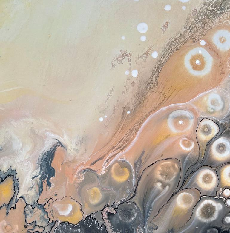 Original Abstract Expressionism Abstract Painting by Alexandra Dobreikin