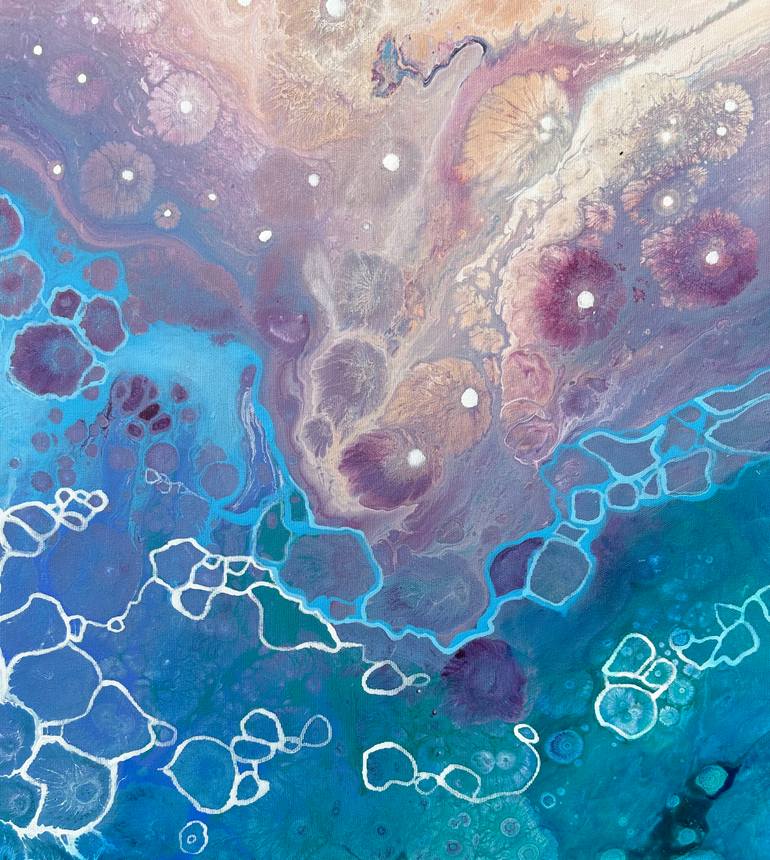 Original Abstract Expressionism Abstract Painting by Alexandra Dobreikin