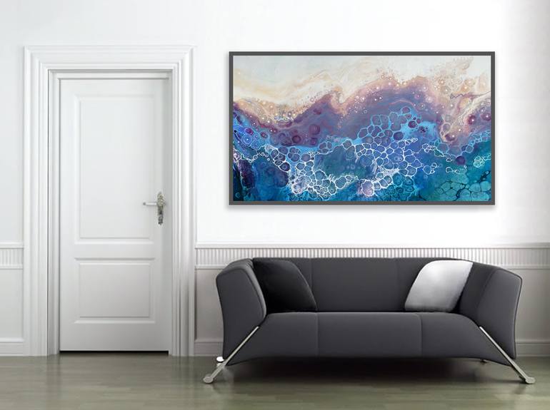 Original Abstract Expressionism Abstract Painting by Alexandra Dobreikin