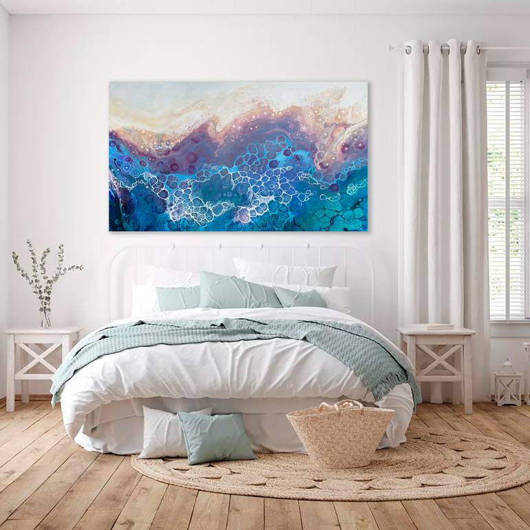 Original Abstract Expressionism Abstract Painting by Alexandra Dobreikin