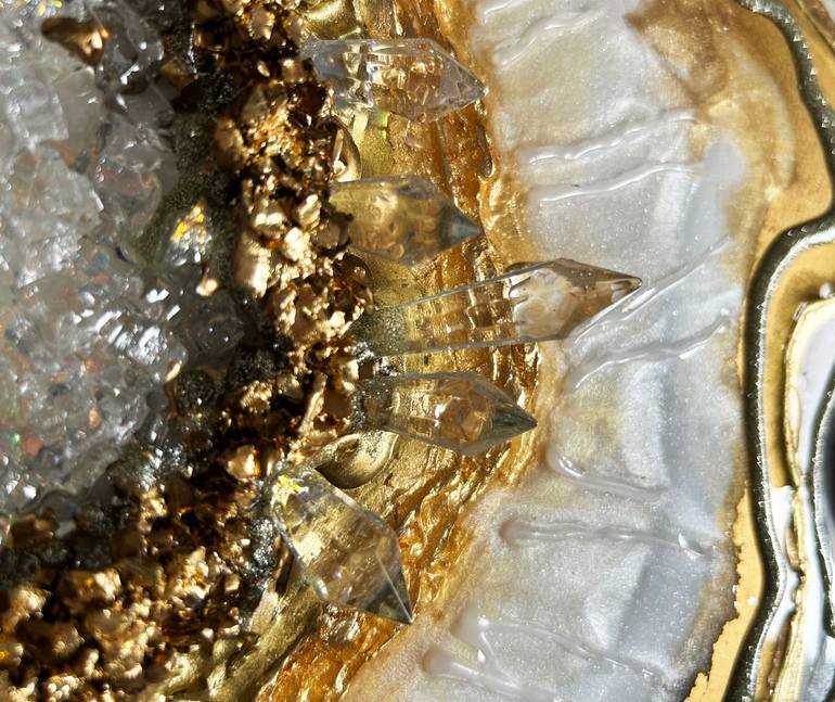 Original Art Deco Nature Painting by Alexandra Dobreikin