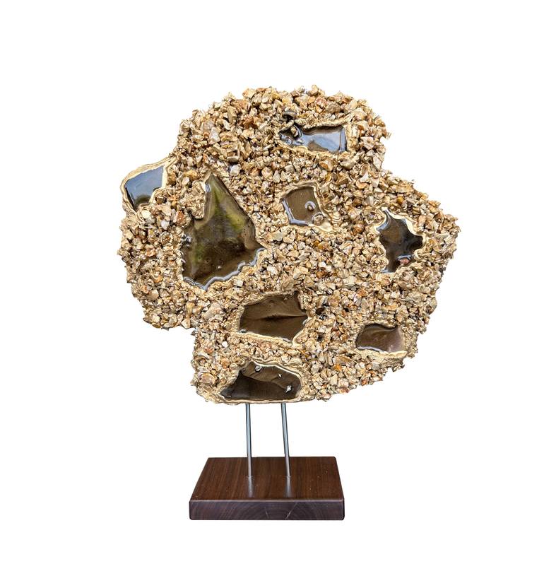 Original Abstract Expressionism Abstract Sculpture by Alexandra Dobreikin