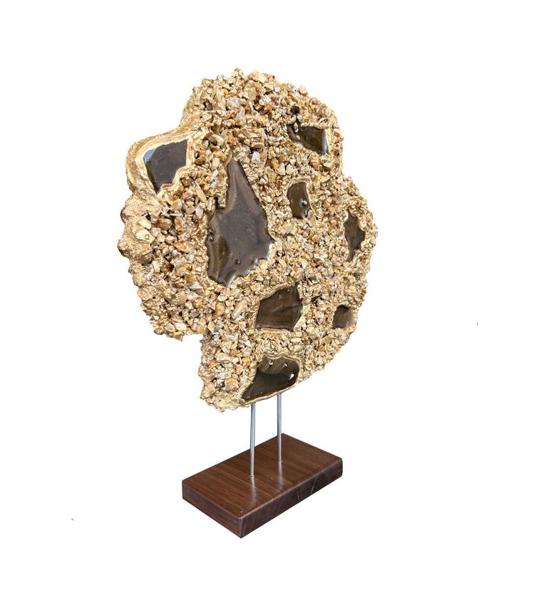 Original Abstract Expressionism Abstract Sculpture by Alexandra Dobreikin
