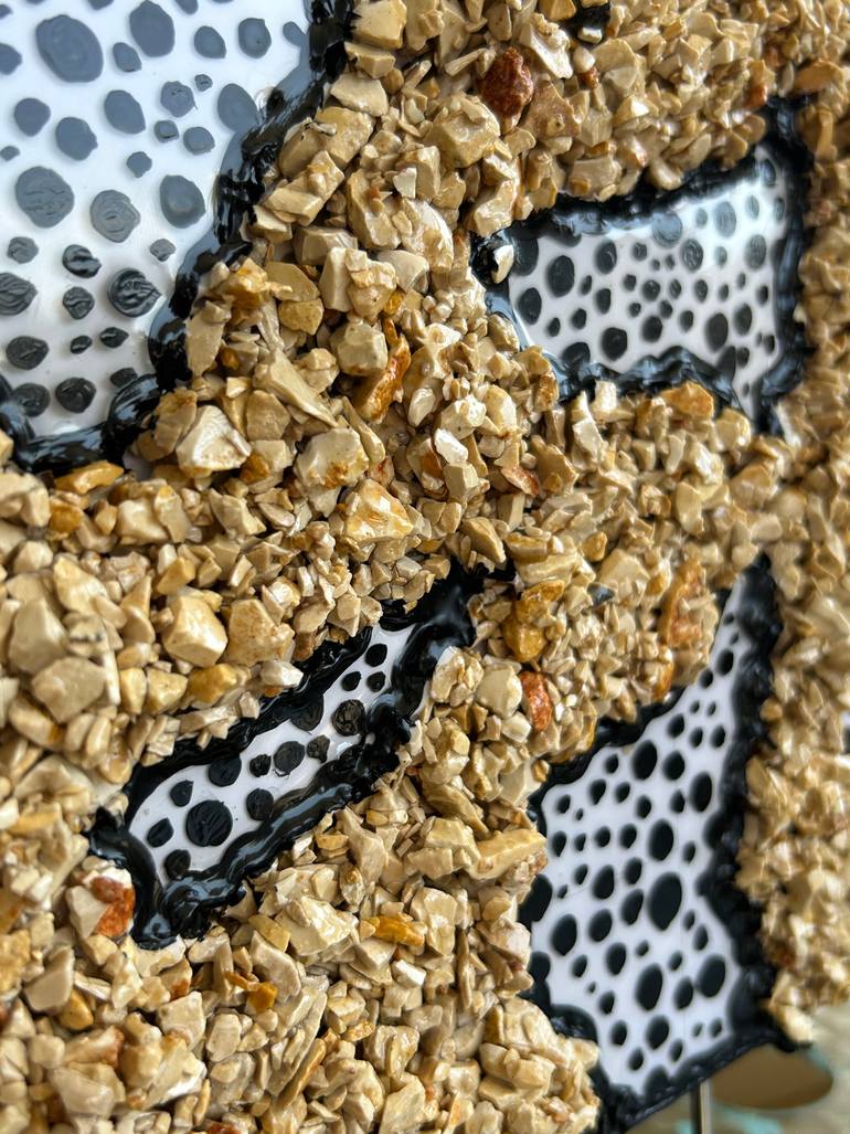 Original Abstract Expressionism Abstract Sculpture by Alexandra Dobreikin