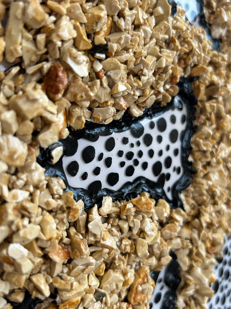 Original Abstract Expressionism Abstract Sculpture by Alexandra Dobreikin