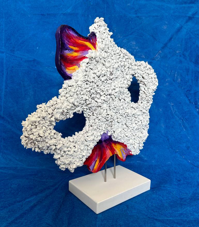Original Abstract Expressionism Abstract Sculpture by Alexandra Dobreikin
